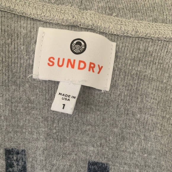 •Sundry Follow Me to the Sea Grey Sweater• - Picture 6 of 7